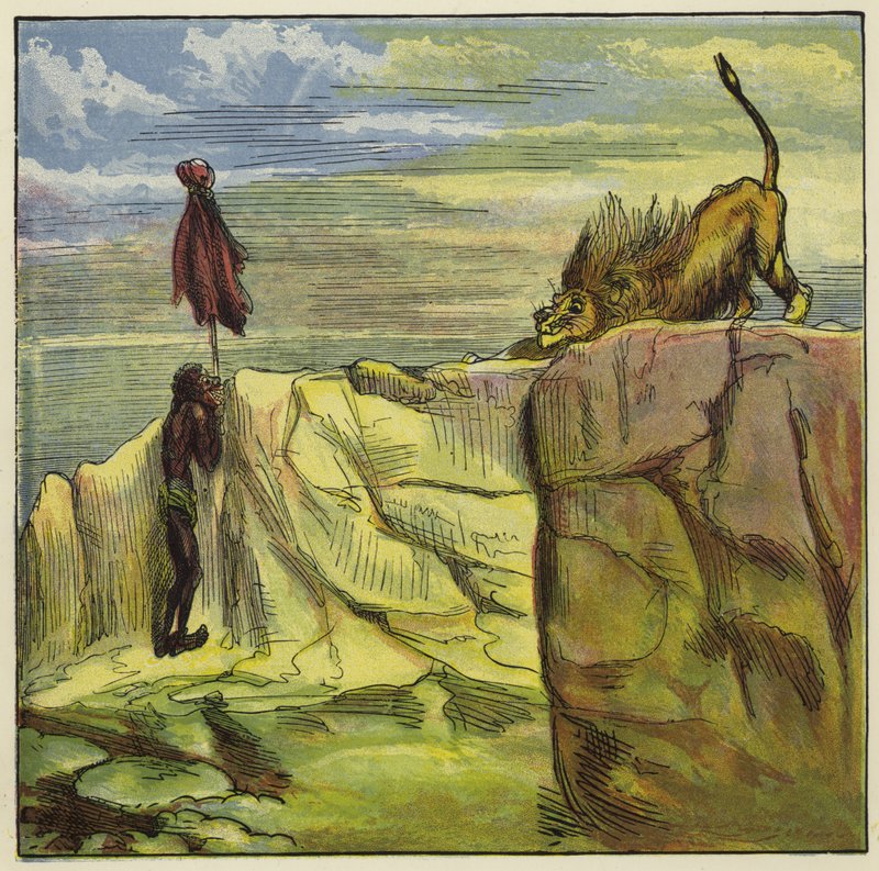 Chasse au lion Ashanti - Ernest Henry Griset