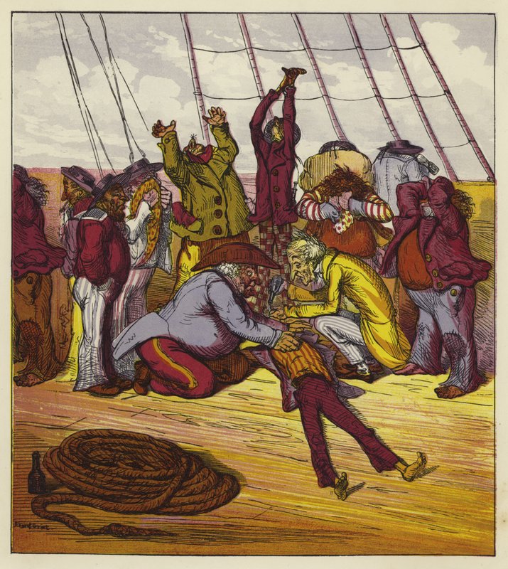 Billee évanouie à bord du Mary Jane - Ernest Henry Griset