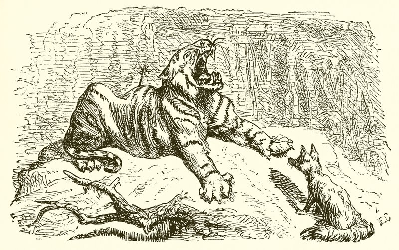 Le Renard et le Tigre - Ernest Henry Griset