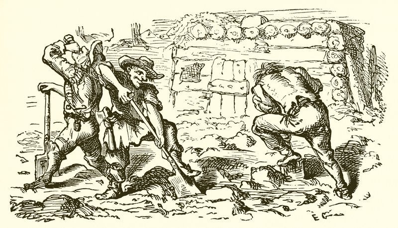 Le laboureur et ses fils - Ernest Henry Griset