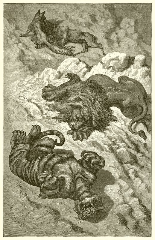 Le Lion, le Tigre et le Renard - Ernest Henry Griset