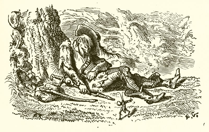 Les Sauterelles et le Criquet - Ernest Henry Griset