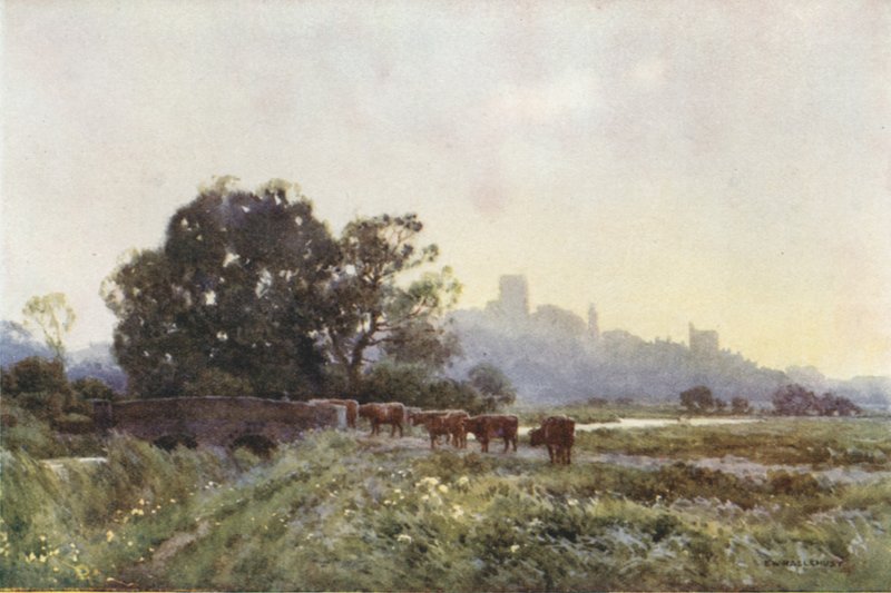 Dorchester depuis les prés - Ernest William Haslehust