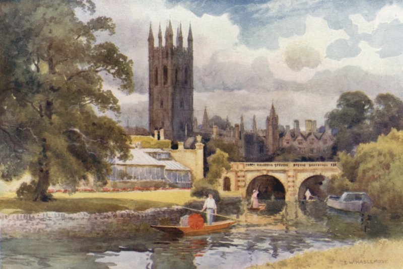 Collège Magdalen depuis le Cherwell - Ernest William Haslehust
