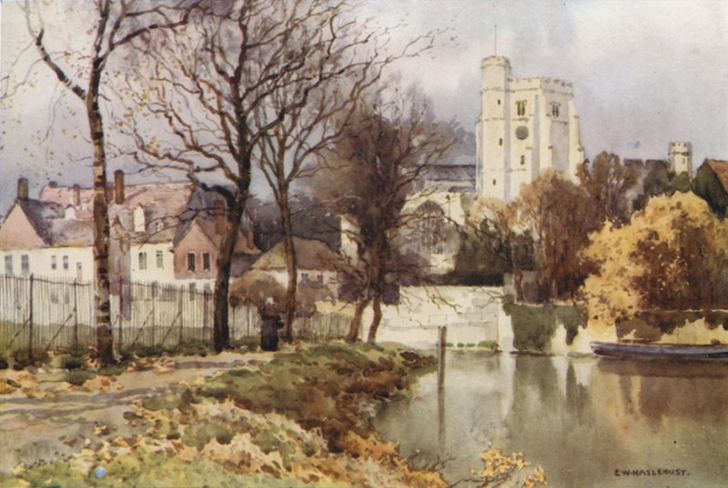 Maidstone, Église de Tous les Saints et le Palais - Ernest William Haslehust