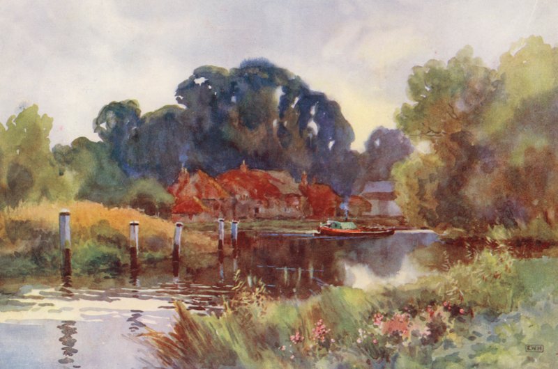 La Tamise : Pangbourne - Ernest William Haslehust