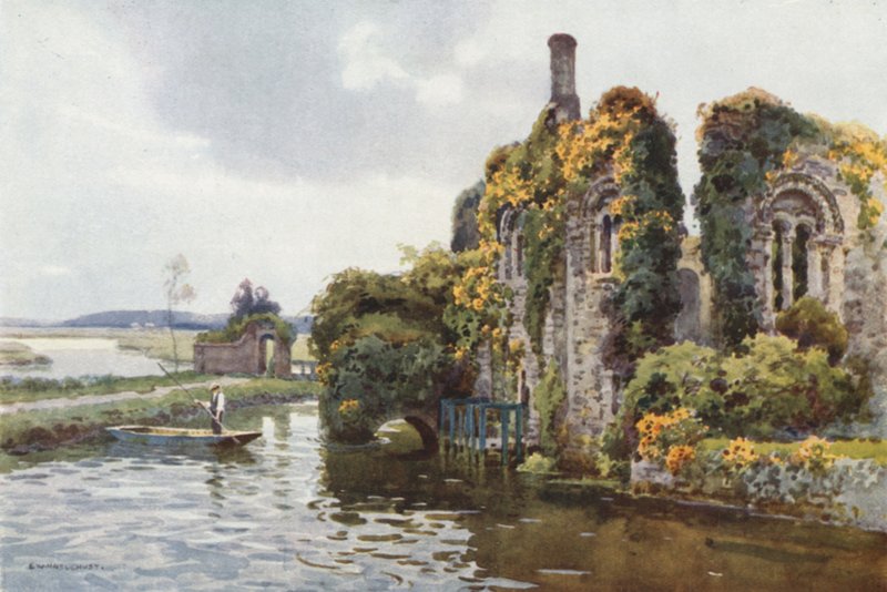 Ruines de la maison normande, Christchurch - Ernest William Haslehust