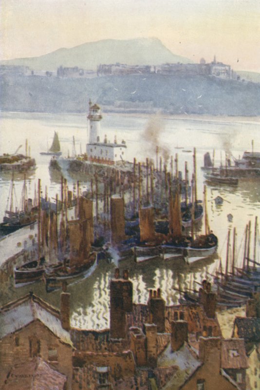 Le port depuis la vieille ville - Ernest William Haslehust