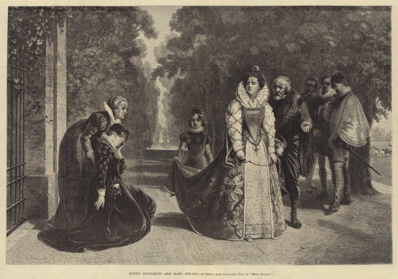 La reine Elizabeth et Marie Stuart - Ernesto Fontana