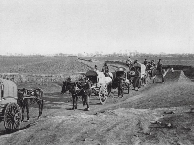 Chihli, chariots de voyage du nord de la Chine sur la plaine de Pékin - Ernst Boerschmann