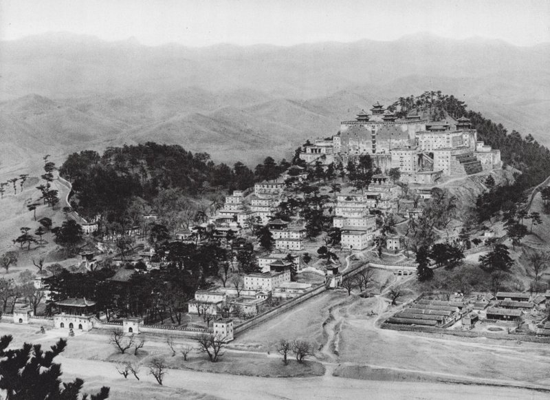 Jehol, Potala, Chihli, Le monastère lama Potala à Jehol, Vue du sud-est - Ernst Boerschmann
