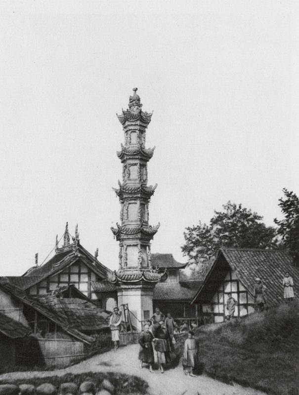 Kiungchou, Szechuan, Village - Ernst Boerschmann