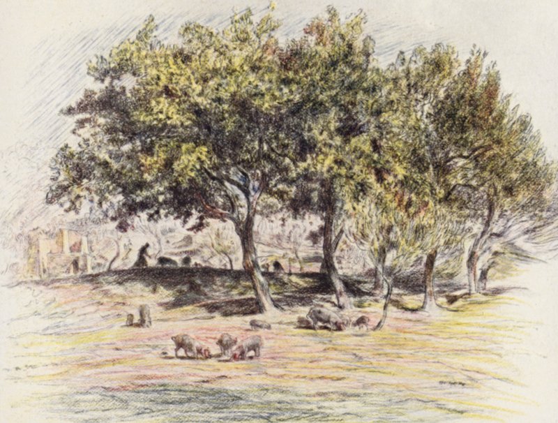Frère Juniper coupe le pied d