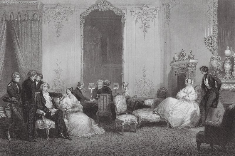 Une famille parisienne - Eugene Louis (after) Lami