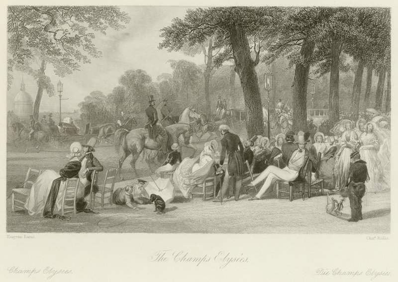 Les Champs-Élysées - Eugene Louis Lami