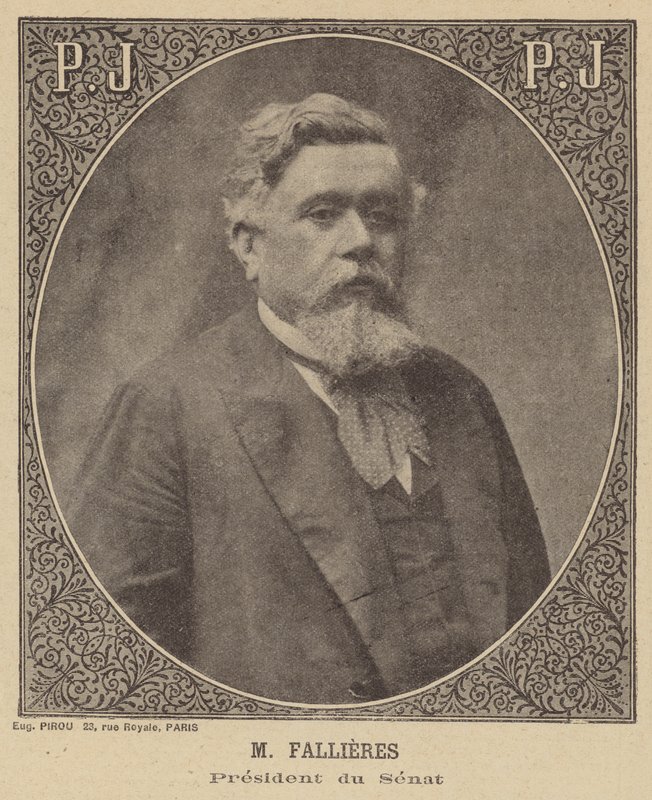 Armand Fallières, Président du Sénat français - Eugene Pirou