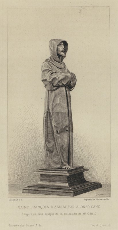 Figure en bois de Saint François d