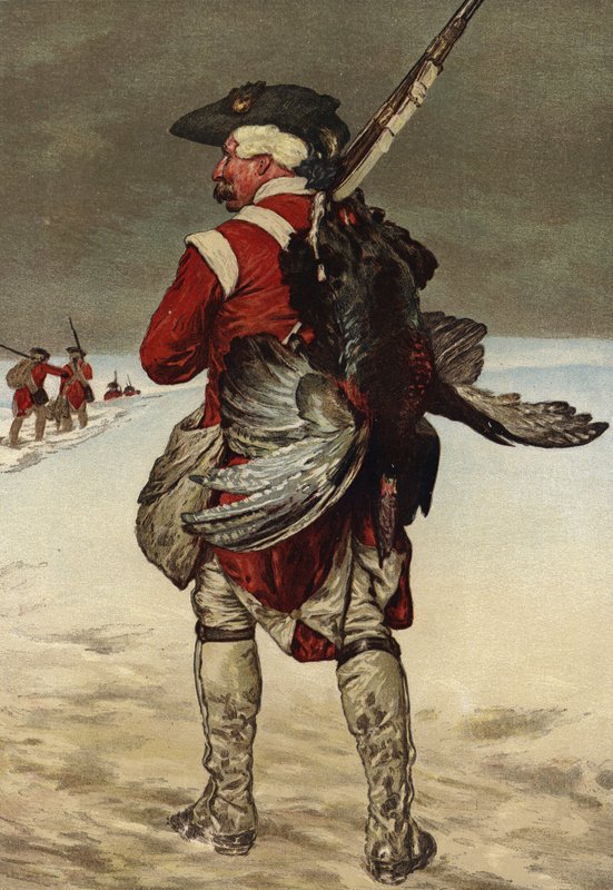 Soldat portant une dinde - European School