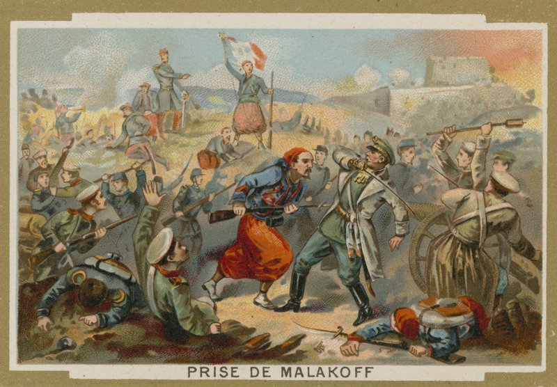 Prise du redoute de Malakoff, siège de Sébastopol, guerre de Crimée, 7 septembre 1855 - European School