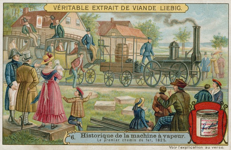 Le premier chemin de fer à vapeur, 1825 - European School