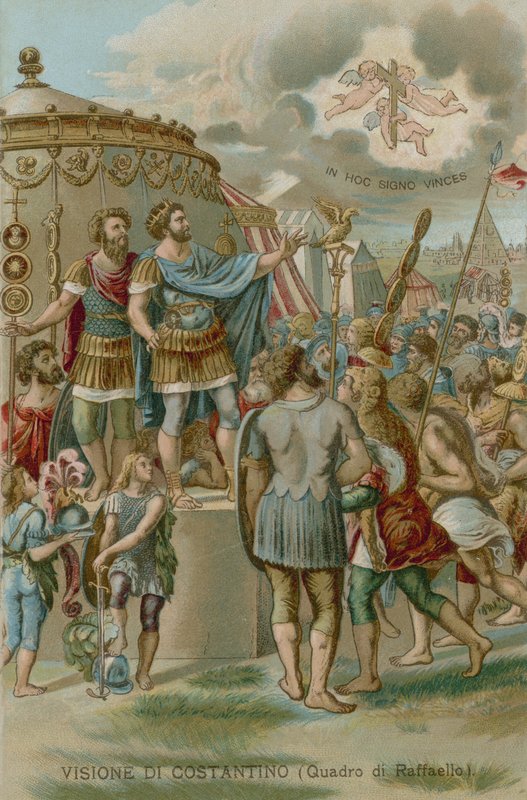 La vision de Constantin avant la bataille du pont Milvius, 312 - European School