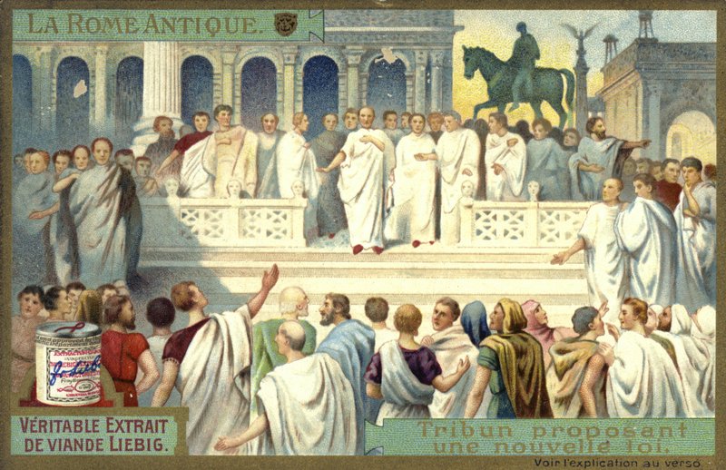 Tribun proposant une nouvelle loi, Rome antique - European School