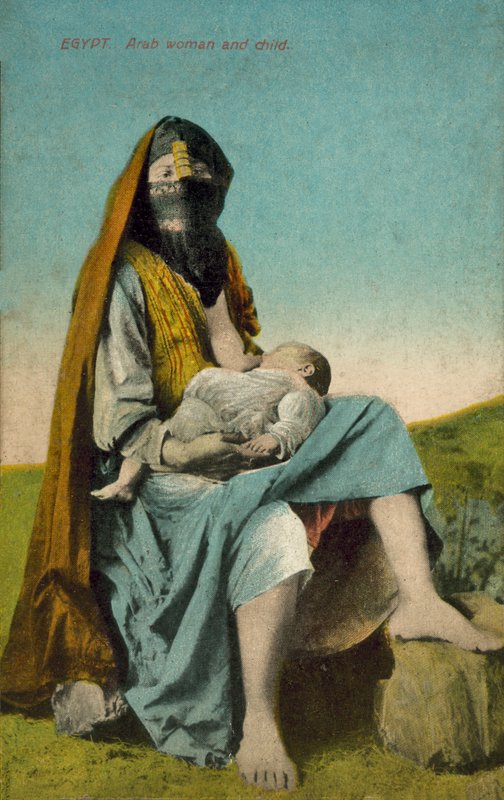 Égypte, femme arabe et enfant (photo couleur) - European Photographer