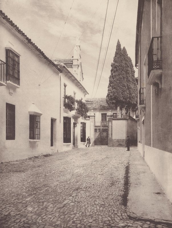 Maisons Pres de la Calle de Gameros, A Ronda (b/w photo) - European Photographer