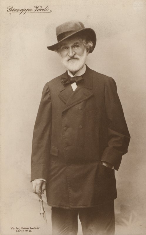 Portrait de Giuseppe Verdi, compositeur d