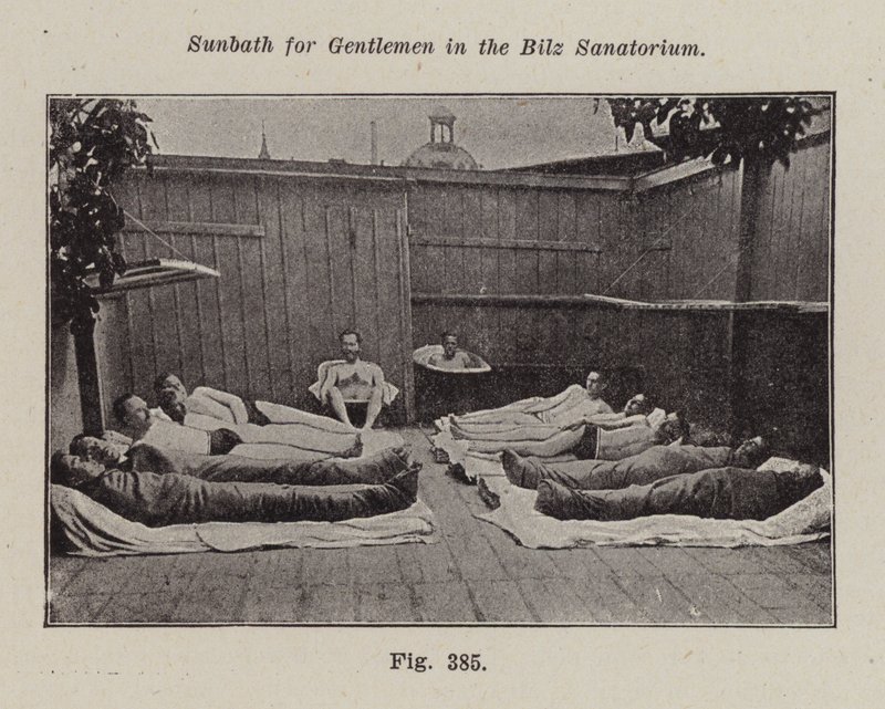 Bain de soleil pour messieurs au sanatorium Bilz - European Photographer