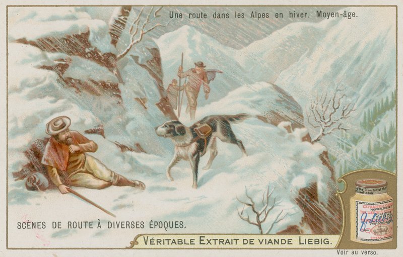Route médiévale sur les Alpes en hiver - European School