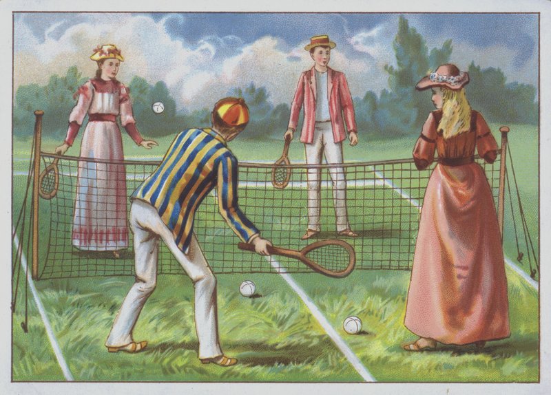 Une partie de tennis sur gazon - European School