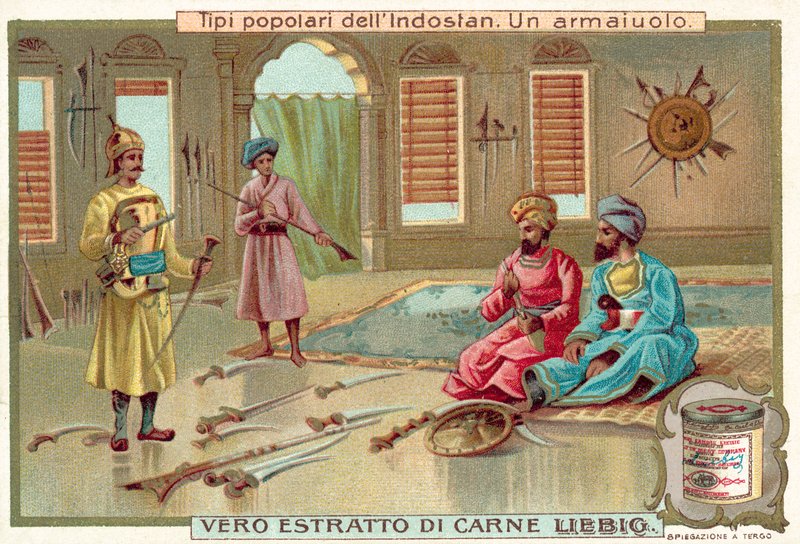 Un armurier (chromolithographie) - European School