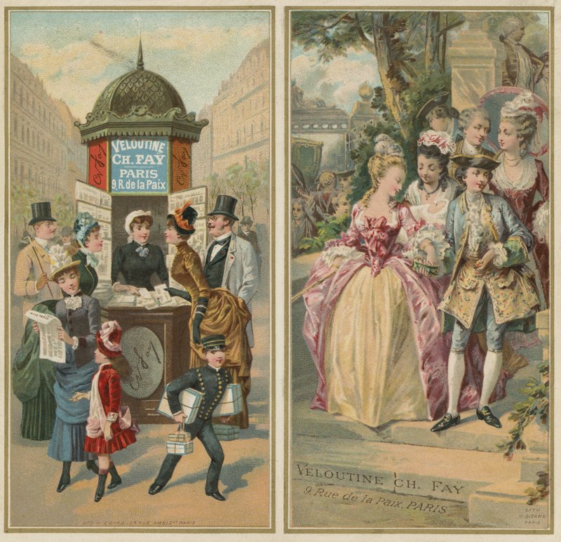 Publicité pour la poudre de riz Veloutine Charles Fay - European School