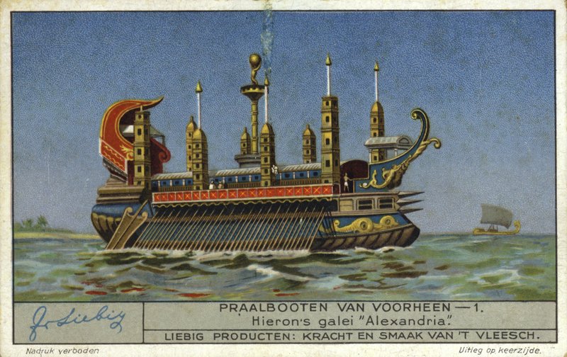 Alexandrie, galère de Hiéron II, tyran de Syracuse, IIIe siècle av. J.-C. - European School