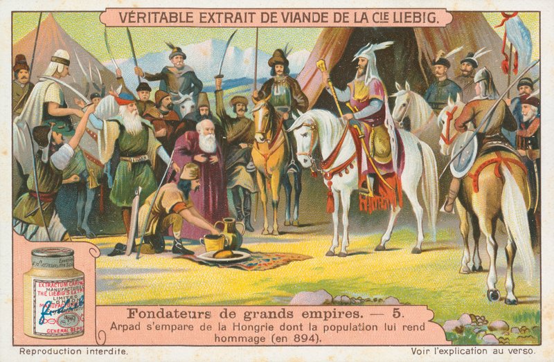 Arpad, carte de Liebig, début du 20e siècle (chromo) - European School