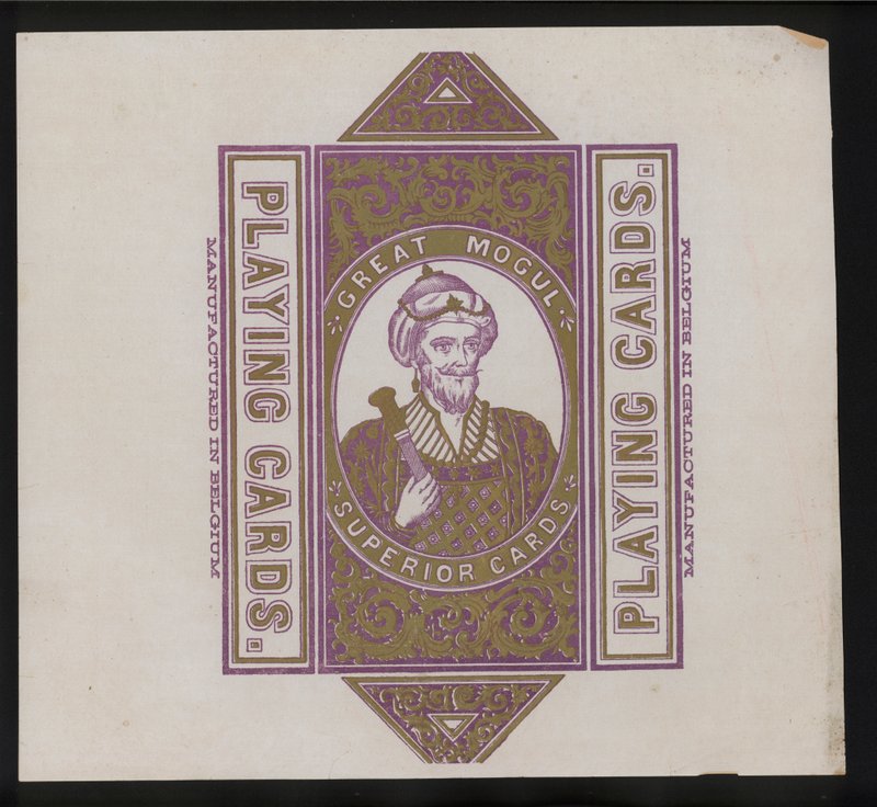 Œuvre pour cartes à jouer (lithographie) - European School