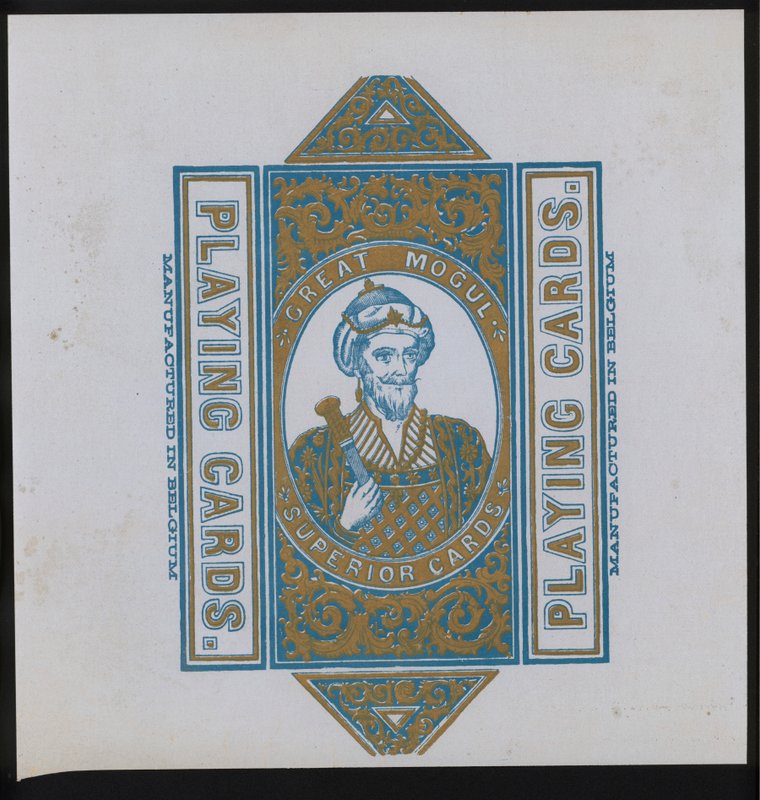 Œuvre pour cartes à jouer (lithographie) - European School