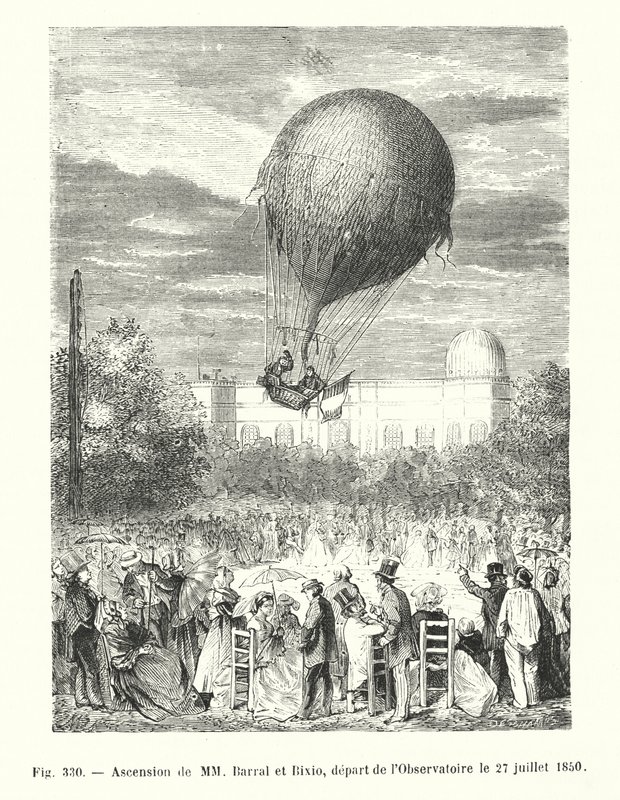 Ascension de MM Barral et Bixio, départ de l