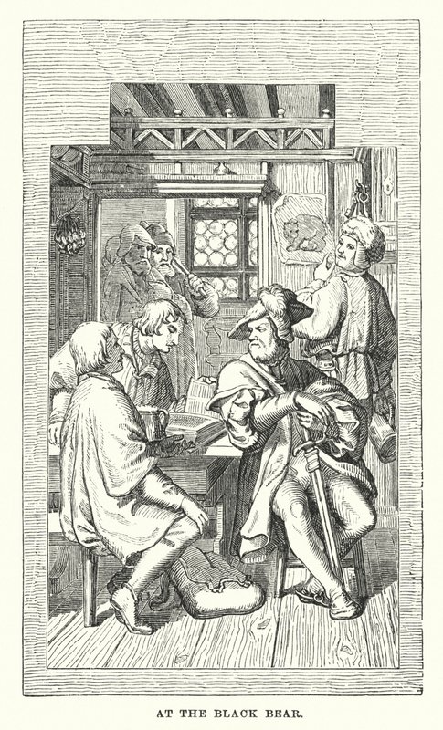 Au Black Bear (gravure) - European School
