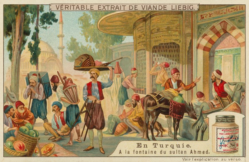 À la fontaine du Sultan Ahmed III au palais de Topkapi - European School
