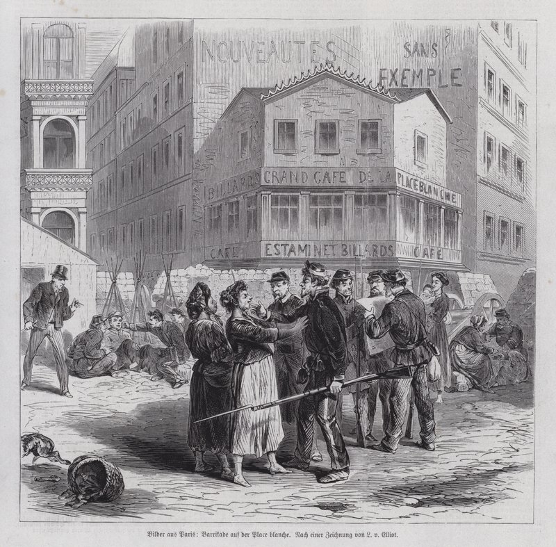 Barricade sur la Place Blanche, Commune de Paris - European School