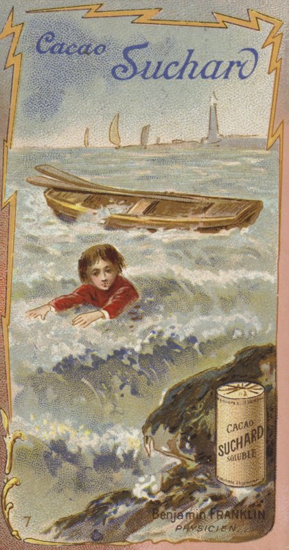 Benjamin Franklin, scientifique, inventeur et politicien américain, enfant - European School