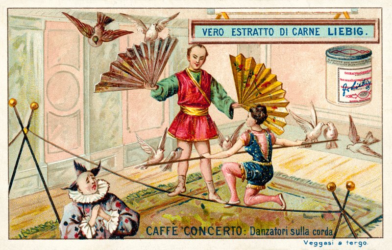 Café-concert : funambules (chromolithographie) - European School