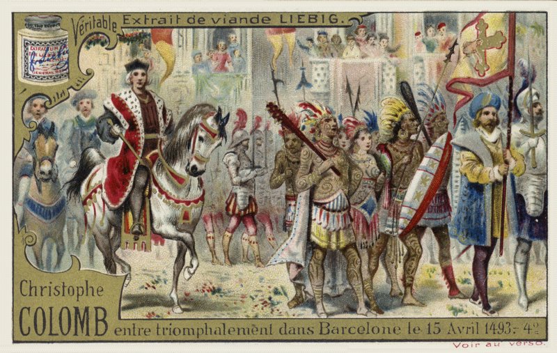 Christophe Colomb entre à Barcelone en triomphe, 15 avril 1493 - European School