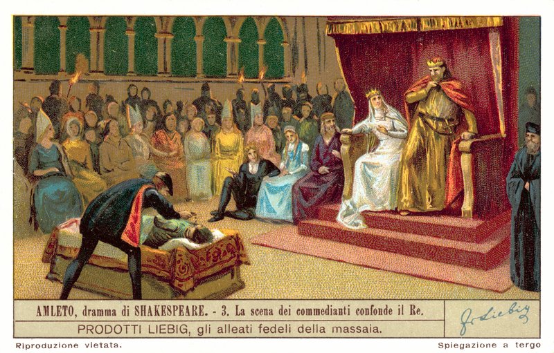 Claude réagissant à la scène représentant le meurtre du Roi Acteur - European School