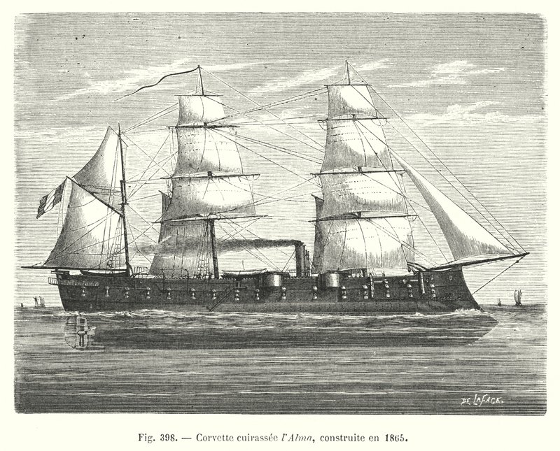 Corvette cuirassée l