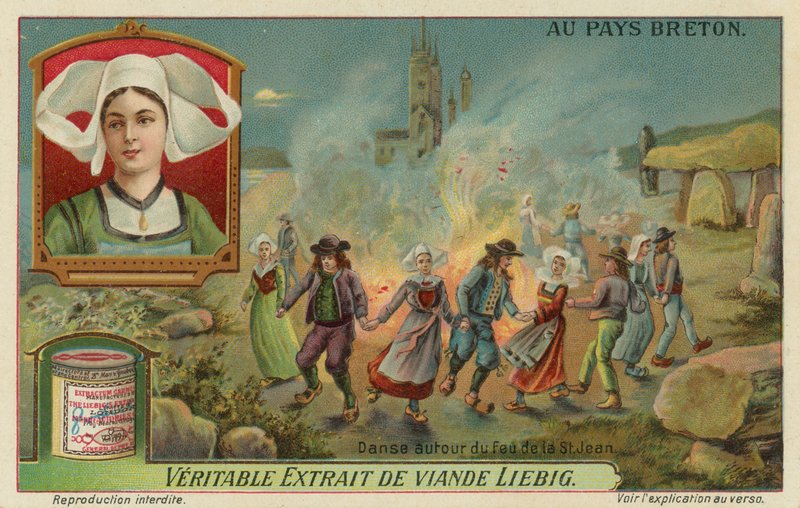 Danse autour du feu à la veille de la Saint-Jean (midsummer) - European School
