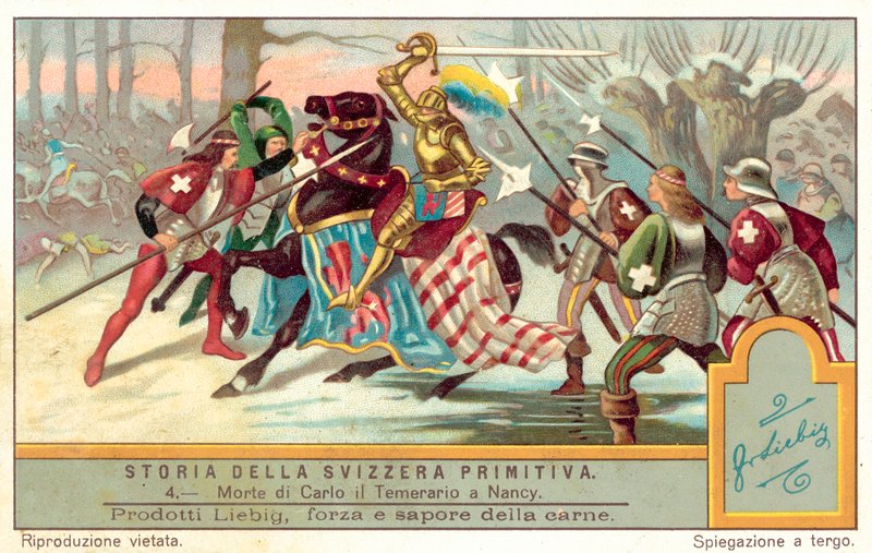 Mort de Charles le Téméraire à la bataille de Nancy, 1477 - European School