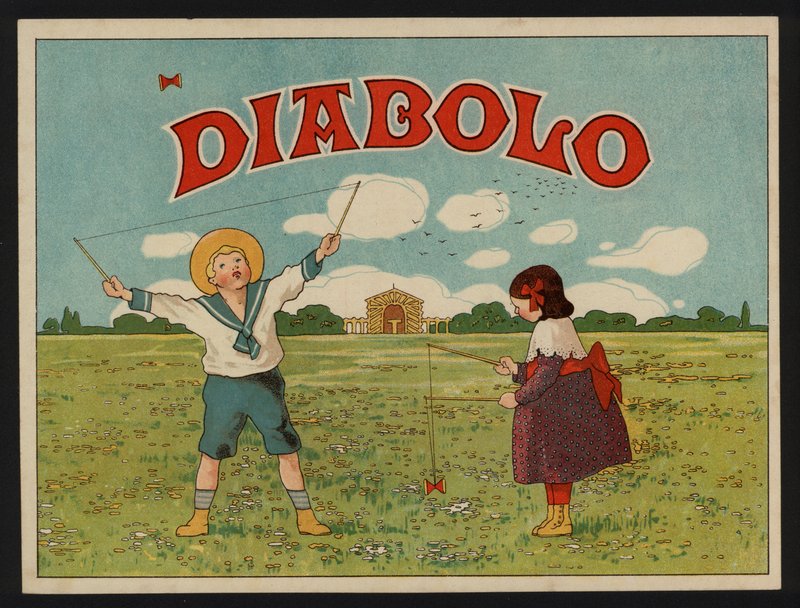Diabolo (lithographie en couleur) - European School